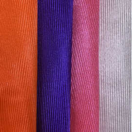 有光平布全涤经编丝光布低弹平布条纹亮光包边布服装玩具手袋面料