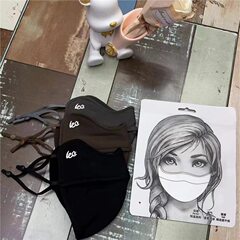 立体时尚鱼骨锦纶透气新款口罩护保暖口罩眼角防寒保暖支架5D