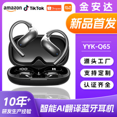 国境を越えた新製品 AI 翻訳ヘッドセット イヤーフック ワイヤレス Bluetooth ヘッドセット 長いバッテリー寿命 ビジネス ヘッドセット カスタマイズをサポート