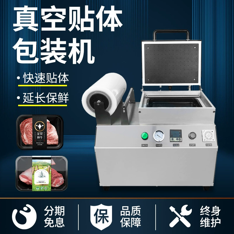 Говядина Морепродукты Вакуумная машина для консервации Свежий лосось Вакуумный ламинатор Стейк Картонный замок Свежая машина