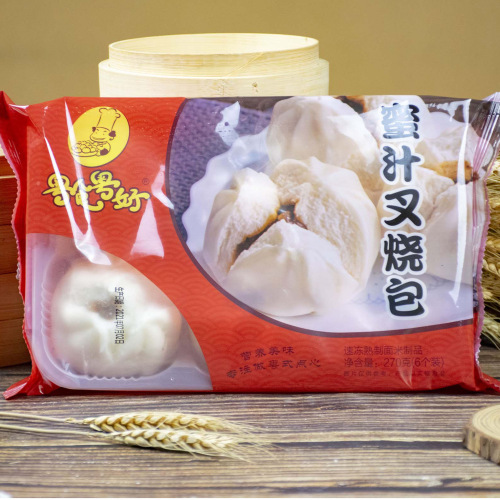 Xiaokou barbecued pork buns 45g student breakfast wholesale steamed buns snacks factory direct supply special delicious food