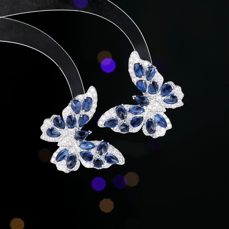 Three-Dimensional Earrings, 925 Silver Posts, European Style, Multi‑color Sizes