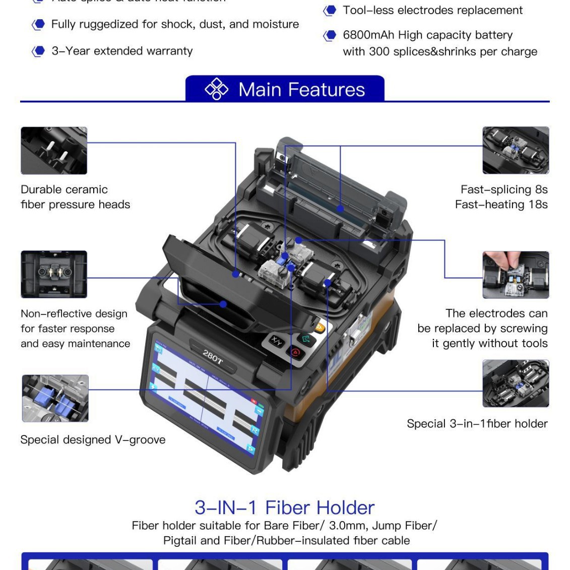 KL-280E High Quality and Stable KL-300T Jilong fusion Splic