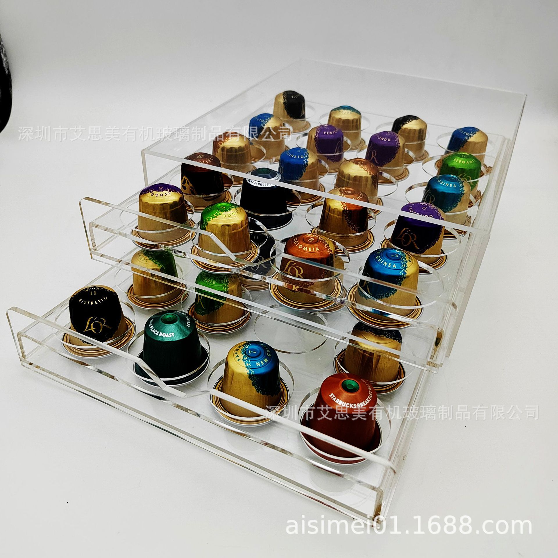 供应抽屉盒  亚克力抽屉收纳盒 有机玻璃盒子生产工厂