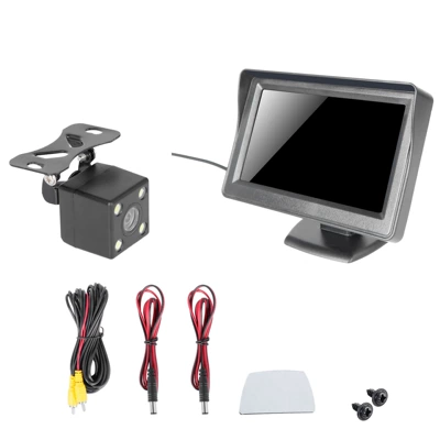 LCD car display 4.3 Car display - 43-inch-desktop-4-lamp-external-camera