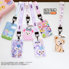 Cartoon Brand Card Holder for Students, Campus, Bus, Pickup, Access, Bank Cards, Creative Lanyard for Men and Women