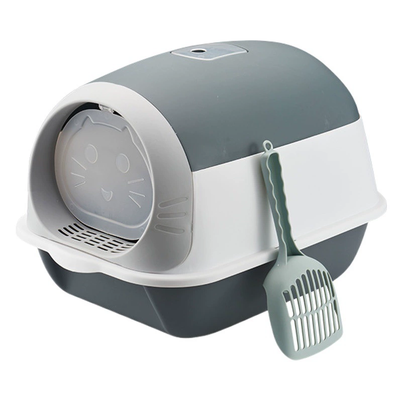 Очень большой лоток для кошек, непроливаемый, полностью закрытый туалет, непроницаемый для запахов лоток для кошек, оптовая поставка напрямую с завода, совок для кошачьего туалета, наполнитель для кошачьего туалета.