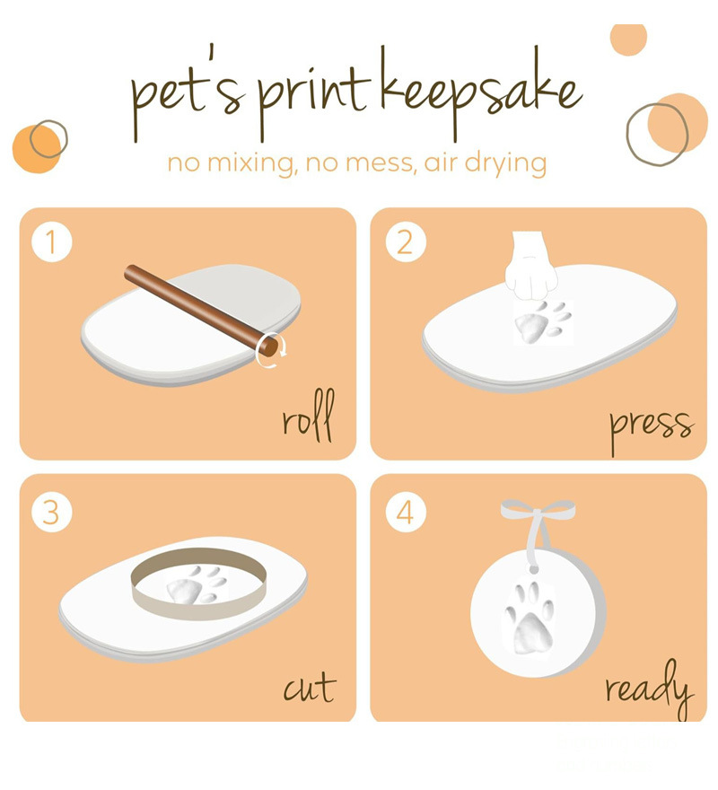 速干宠物脚印泥