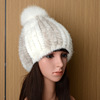 Demi-season warm hat, woven baseball cap