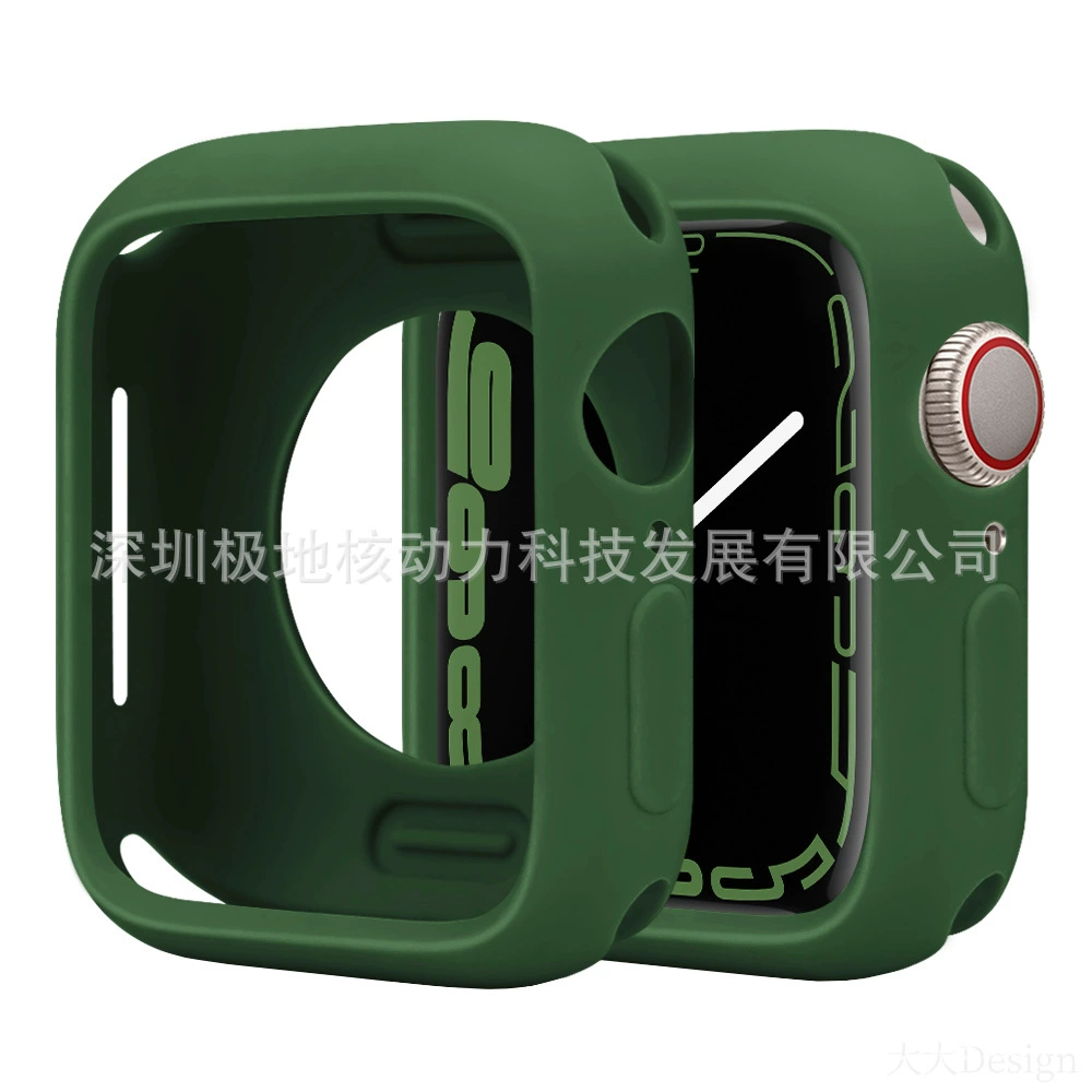Защитный чехол для Apple Watch, совместимый с Apple Watch, цвета конфет, Applewatchs9ultras87-го поколения, мягкий силиконовый чехол