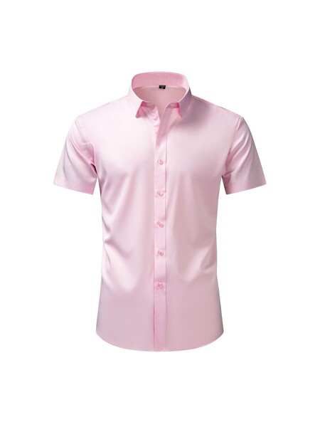 solid color elastic fashionable shirt