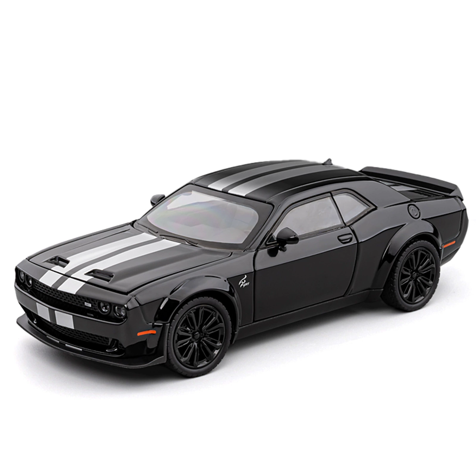 Металлическая toy-автомобиль, реалистичная модель автомобиля для мальчиков, масштаб 1:24, амортизатор, звуковые эффекты, (跨-border trading)