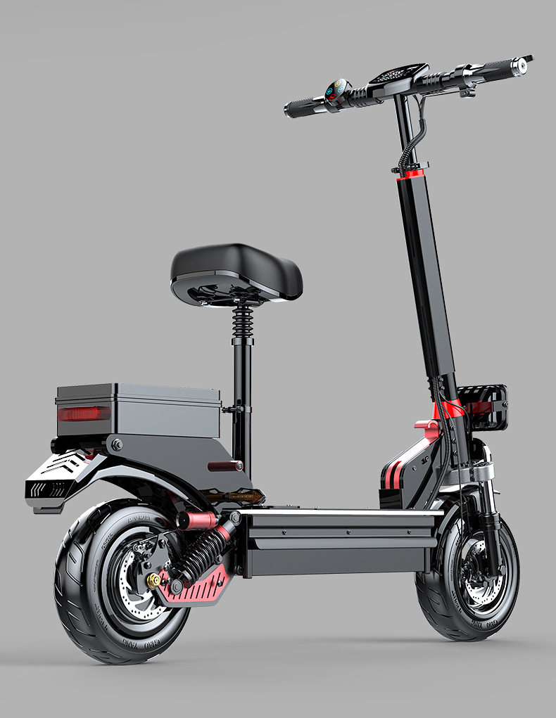 Xilop Electric Scooter with Ultra-Long Battery Life, Off-Road Folding Mobility Scooter, Two-Wheel Scooter, Electric Driving Aid