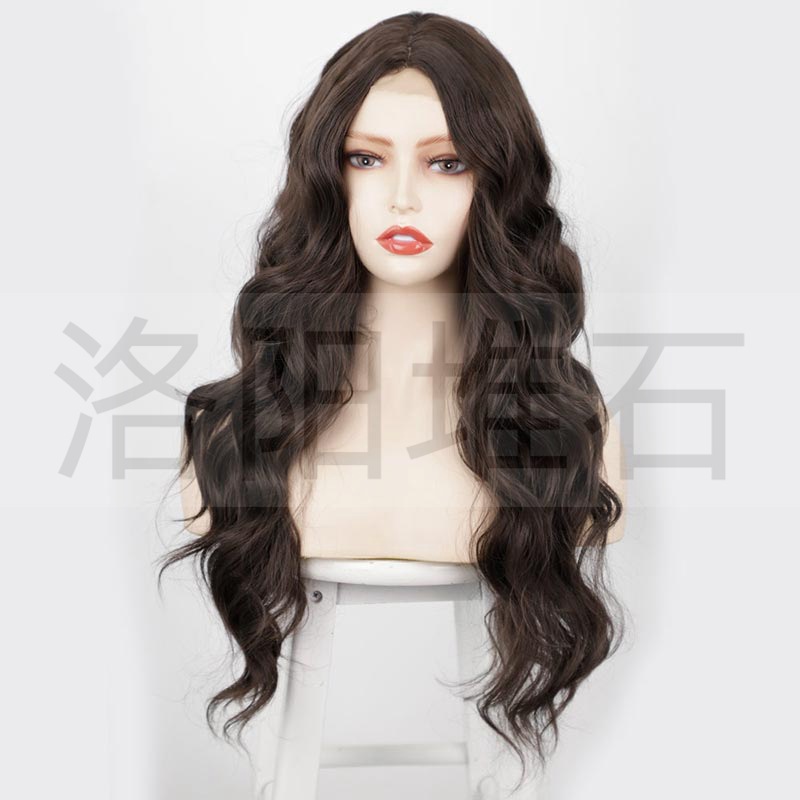 Wig European And American Ladies Wig Small Lace Front Lace Medium Long Curly Hair Synthetic Wigs Lace Wigs Wig display picture 4