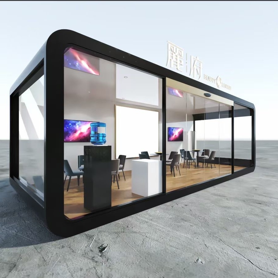 Contenedor Residente Habitación Contenedor Villa Casa de familia al aire libre Hotel Fábrica de cápsulas espaciales Casa móvil Casa de tablero con casa decorada