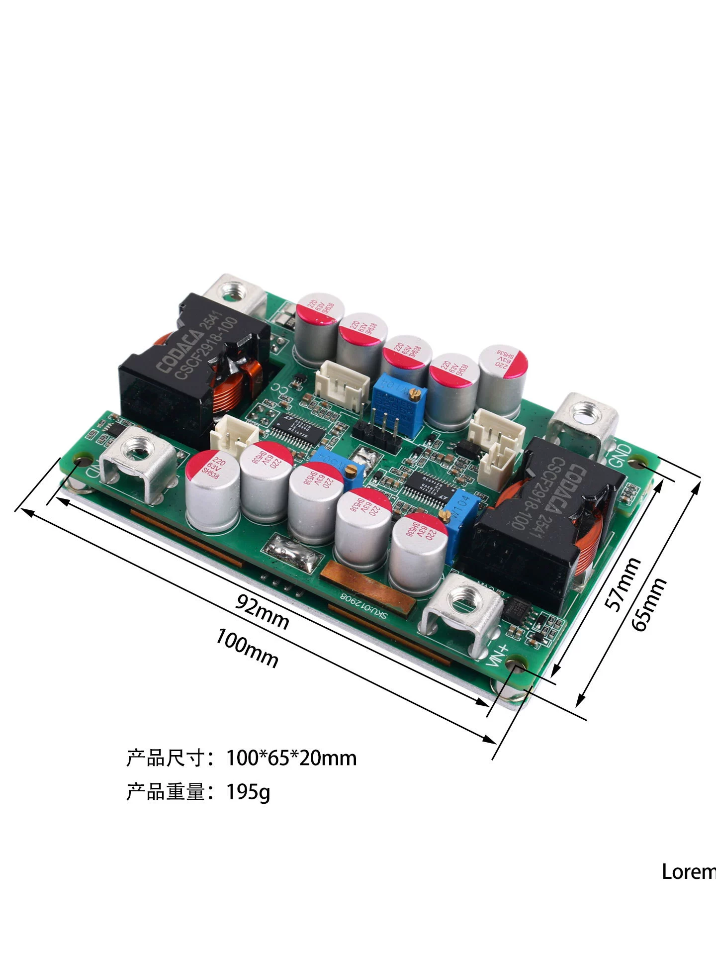 DCDC automatic step-up and step-down module, constant voltage and constant current, adjustable high-power power supply, battery charging board, stable voltage and high current
