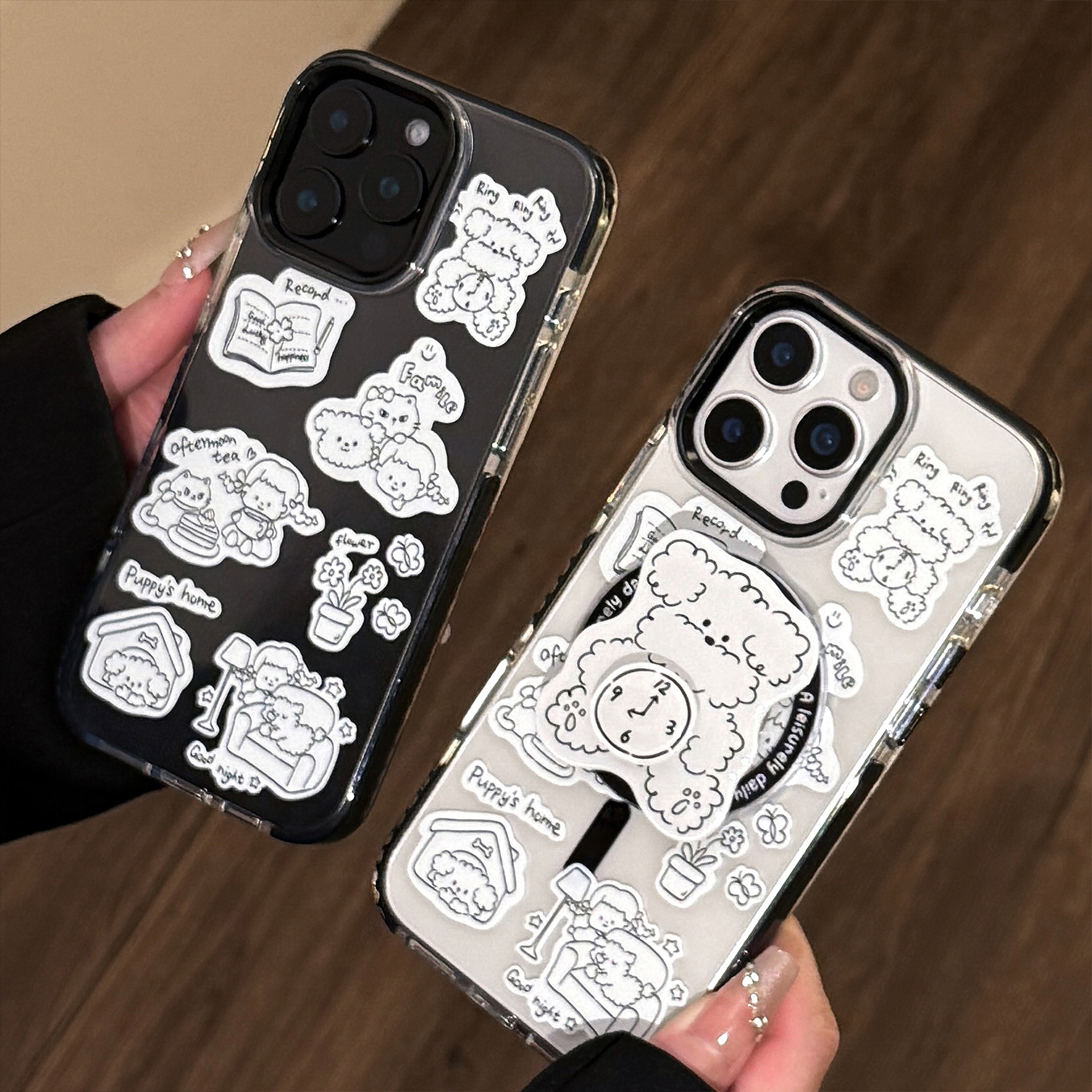 Magnetic Protective Phone Case With Rotating Stand For Iphone_voghion.com