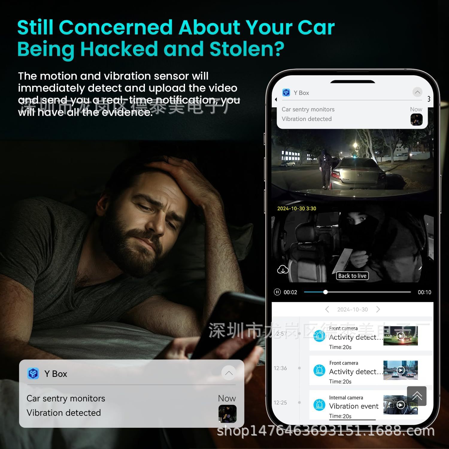4G Dash Cam Remote Real-Time Monitoring Front and Rear Dual Radar Detection
