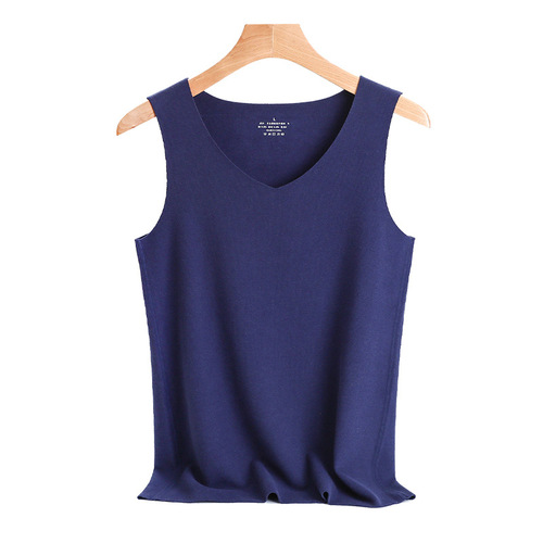 Autumn and winter new velvet thermal vest V-neck double brushed men's plus velvet vest men's seamless heating winter vest
