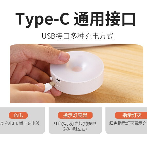 クロスボーダー専用タッチリモコン充電ledナイトライト寝室廊下省エネベッドヘッドランプ赤ちゃん授乳ナイトライト|undefined