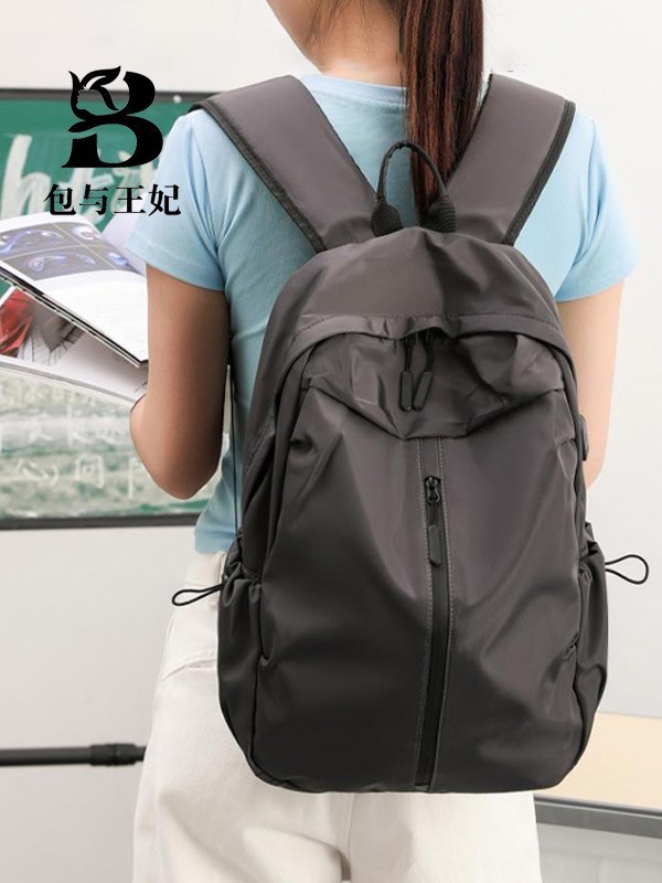 2025夏季新款透气大容量短途旅行包男女通用学生书包电脑包简约双|undefined