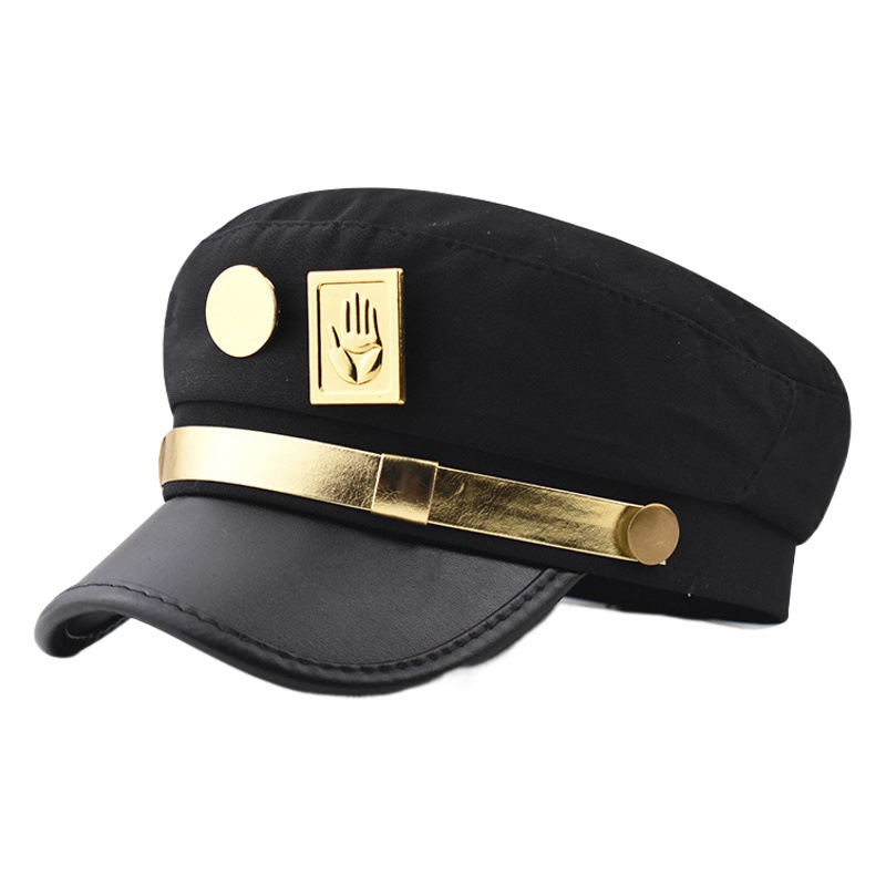 Jojo maravillosa aventura mismo sombrero tira vacía teniendo Taro Cosplay props metal pin insignia sombrero