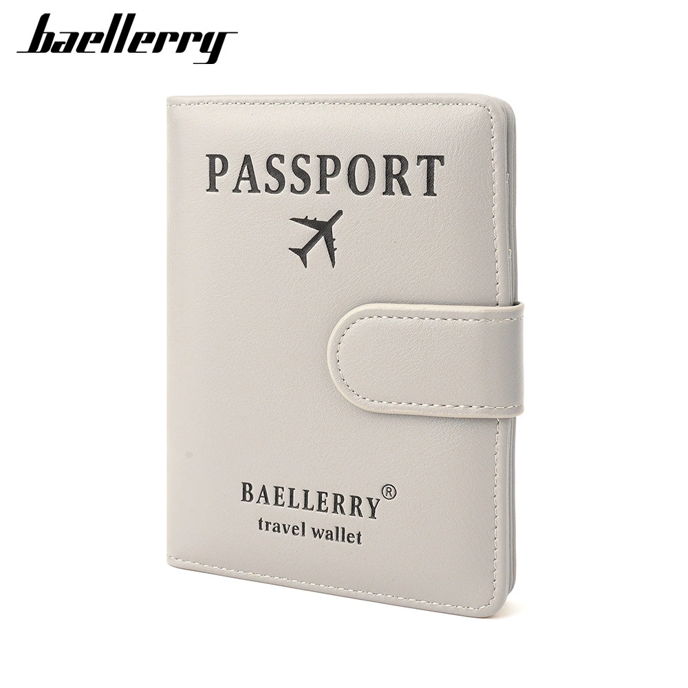 Baellerry, новый мужской и женский универсальный чехол для паспорта с RFID-меткой и антимагнитной пряжкой, для документов, проездных через границу, простой чехол для карт