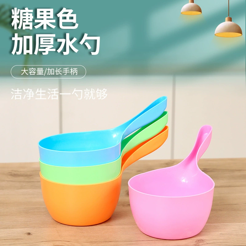 Бытовая кухня не может сломать водяную ложку углубление утолщенная длинная ручка пластиковая большая креативная Совок Ложка для мытья