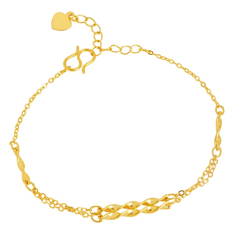 Vietnam arena oro trigo oreja pulsera mujeres de alto grado nicho Luz de lujo moda geométrica cobre pulsera accesorios nuevo transfronterizo