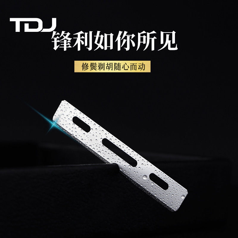 Venta al por mayor hoja de afeitar a la antigua afeitadora de afeitar afeitado ceja recorte de una sola cara hoja afilada