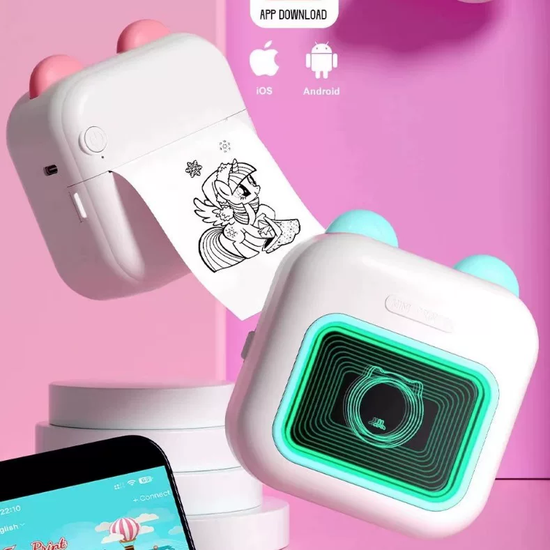 Small printer, wireless photo, universal mobile phone