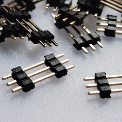 2.0 Single Row Pin Connector 1x2/3/4/5/6/8/9/10/40P Extended Pin L15MM, Single Row Dual Plastic Pin Connector 3+3
