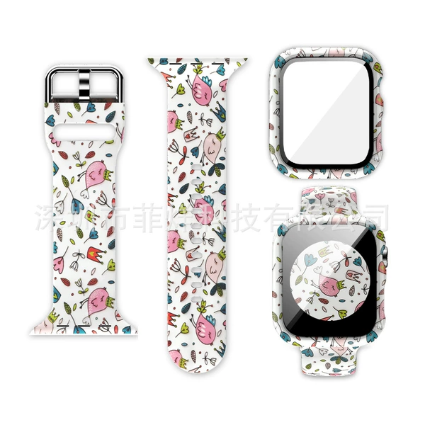 Set flower-shaped