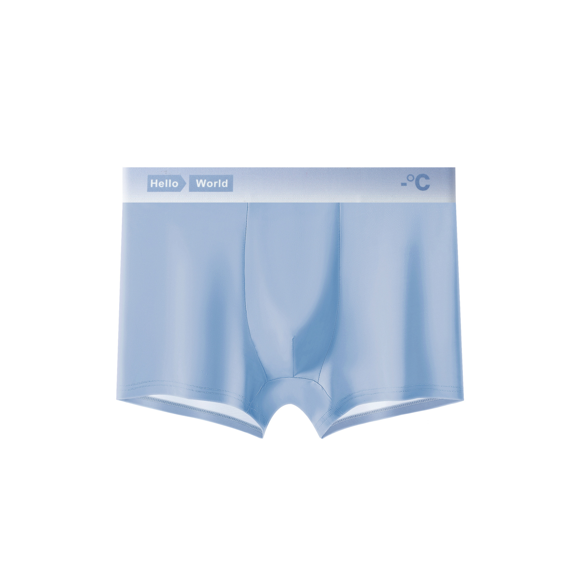 Ropa interior masculina verano hielo seda antibacteriano cuatro esquinas pantalones cortos bóxer transpirables delgados juveniles cabeza ropa interior masculina