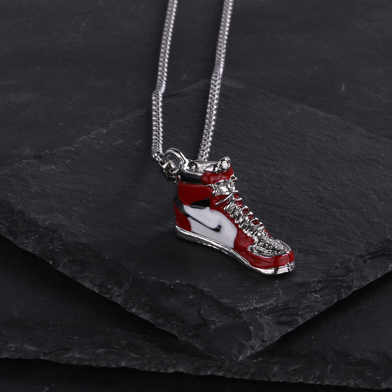 Retro Shoe Stainless Steel Alloy Menu0027S Pendant Necklace 1 Piece