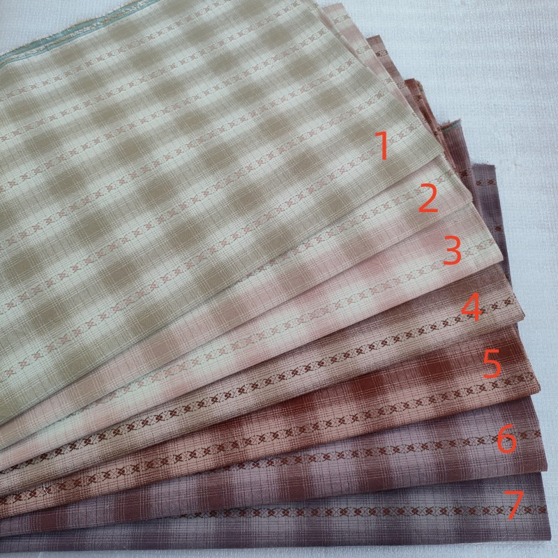 A031全棉水洗先染布组色织提花DIY手工拼布