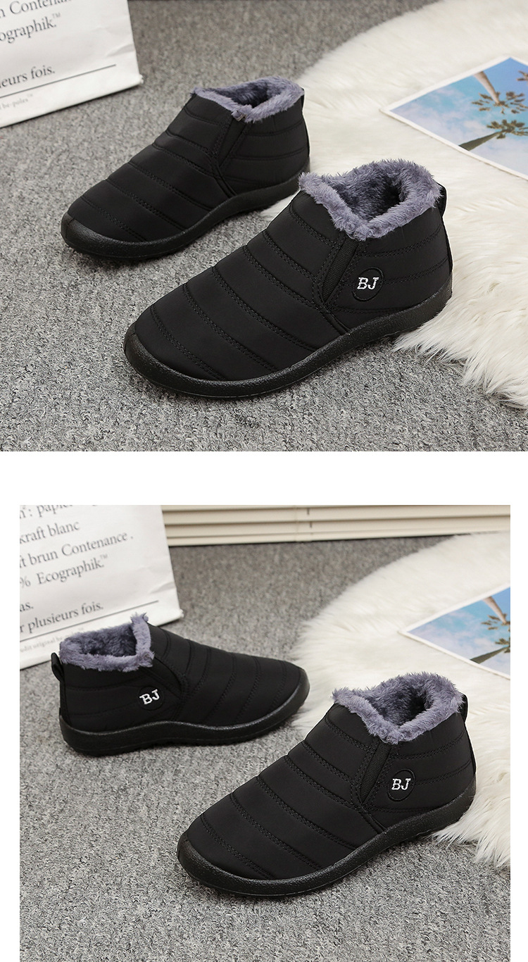 Unisex Casual Basic Solid Color Round Toe Cotton Shoes display picture 3