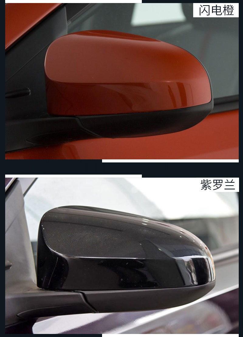 Suitable for 14-22 Toyota AYGO X rearview mirror cover carbon fiber pattern mirror cover shell modification decoration supplies