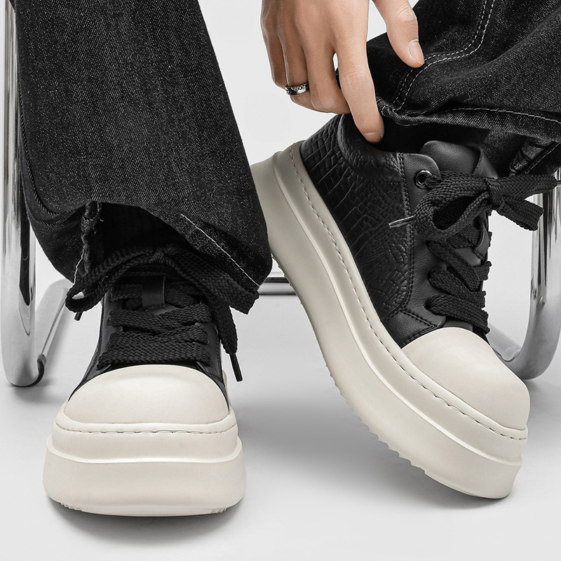 Herren Skaterschuhe Mit Dicker Sohle Und Komfort Passform_voghion.com