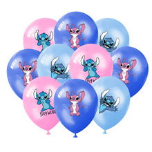 批发星际宝贝史迪仔主题气球儿童生日派对装饰史迪奇乳胶气球套装
