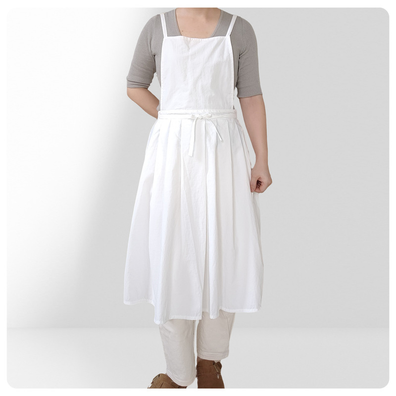 Painting Bookstore Flower Shop Pet Shop Waterproof Work Clothes Non-Stick Hair Women's Apron Can Be Worn Outside the Dress