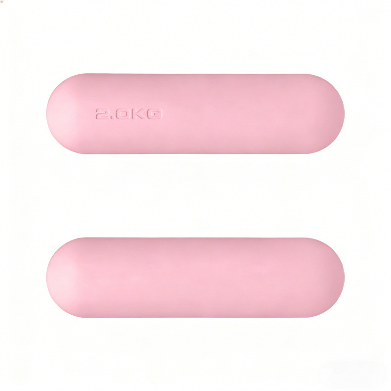 Dumbbell redondo de silicona fijo equipo de fitness yoga pilates entrenamiento de fuerza dumbbell redondo de silicona