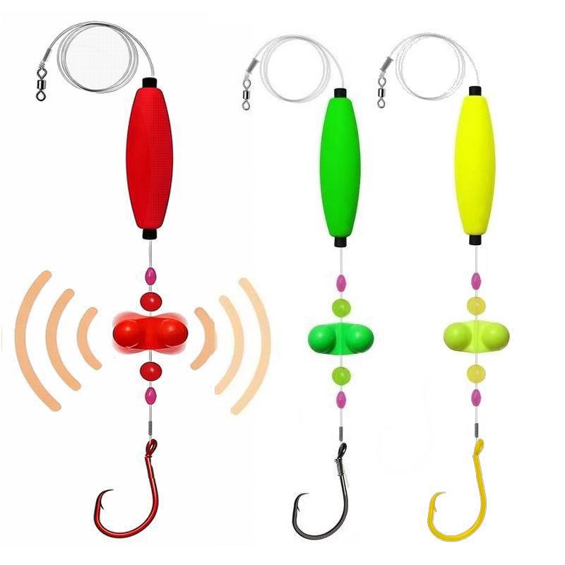 Colorful Floating Fishing Set with Round Hooks and Beads for Cigar Fishing, European-Style Long-Distance Fishing Gear, Cross-Border Wholesale