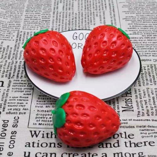Creative color-changing strawberry squeeze fun simulation fruit new and unique girl's heart vent ball decompression toy