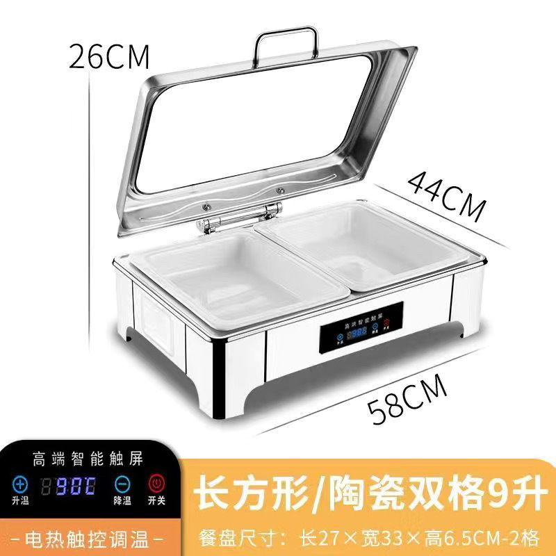 Estufas de aislamiento de cubierta de acero inoxidable estufas Buffet visibles estufas de desayuno de calefacción eléctrica estufas de aislamiento hidráulicas estufas de buffet