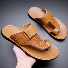 N 28434 Plus size men leather sandals �����Լ��ʿƤ��Ь