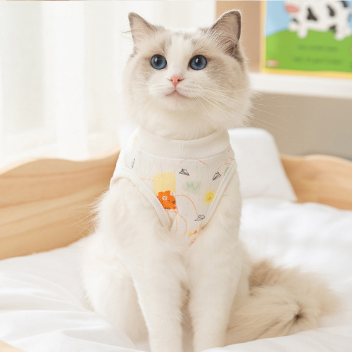 Pet cat clothes spring and summer thin post-operative anti-licking straps rabbit cartoon cute style cat sterilization clothes