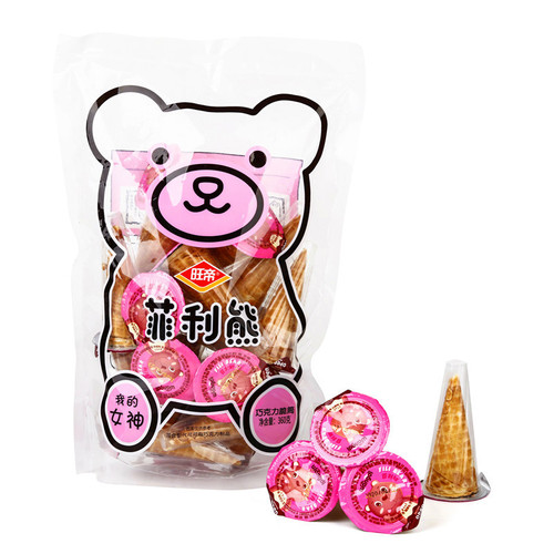 Philips Bear Chocolate Crisp Cylinder 360g Bagged Filled Cone Ice Cream Planet Cup Popular Leisure Snack Wholesale