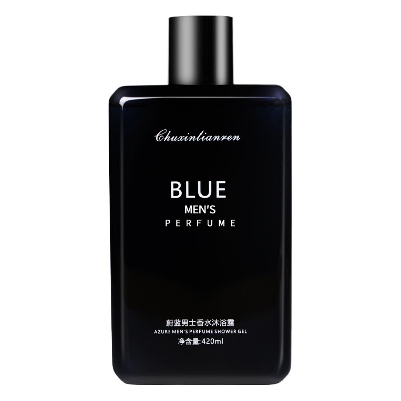 Gel de Ducha y Champú para Hombre con Aroma Azul Cielo, Fragancia Duradera, Control de Grasa, Venta al Por Mayor, Dropshipping