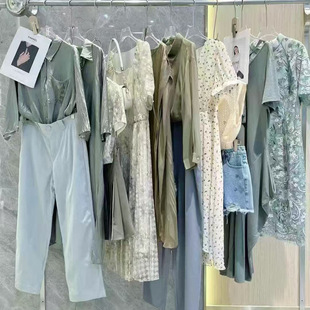 Gubang 25 Summer High-End Brand Clearance Dresses and Tops Elegant and Soft Women's Clothing Discount Wholesale Clearance